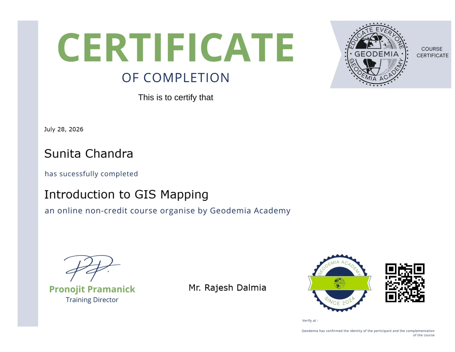 Earn a certificate and Showcase your skill