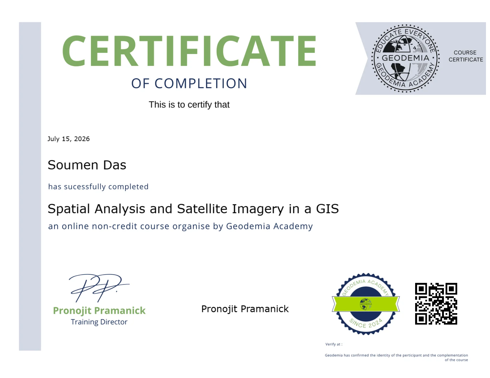 Earn a certificate and Showcase your skill