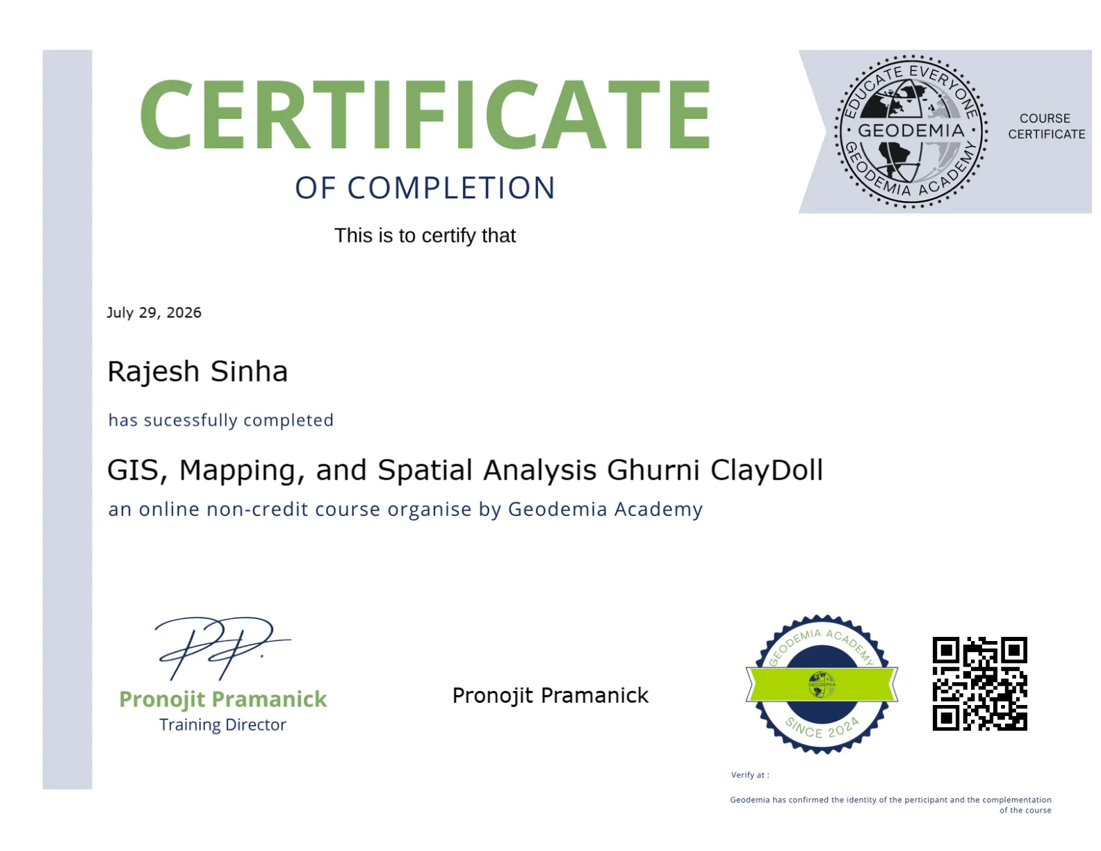 Earn a certificate and Showcase your skill